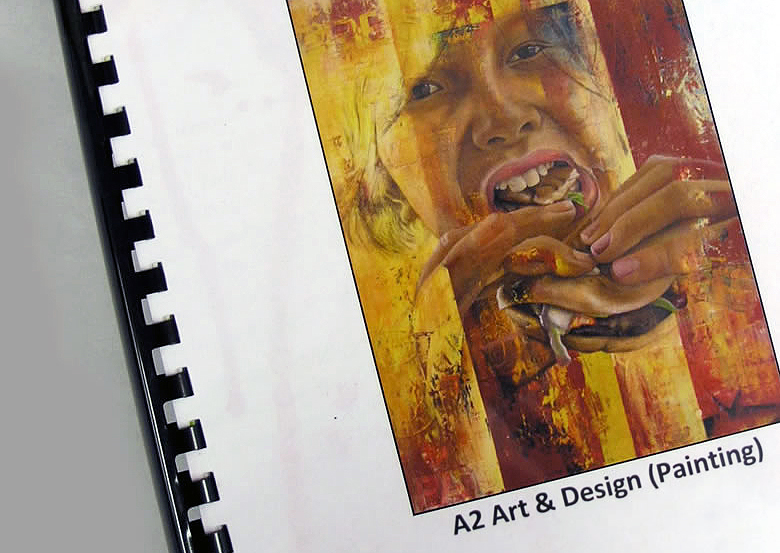 spiral bound sketchbook A4