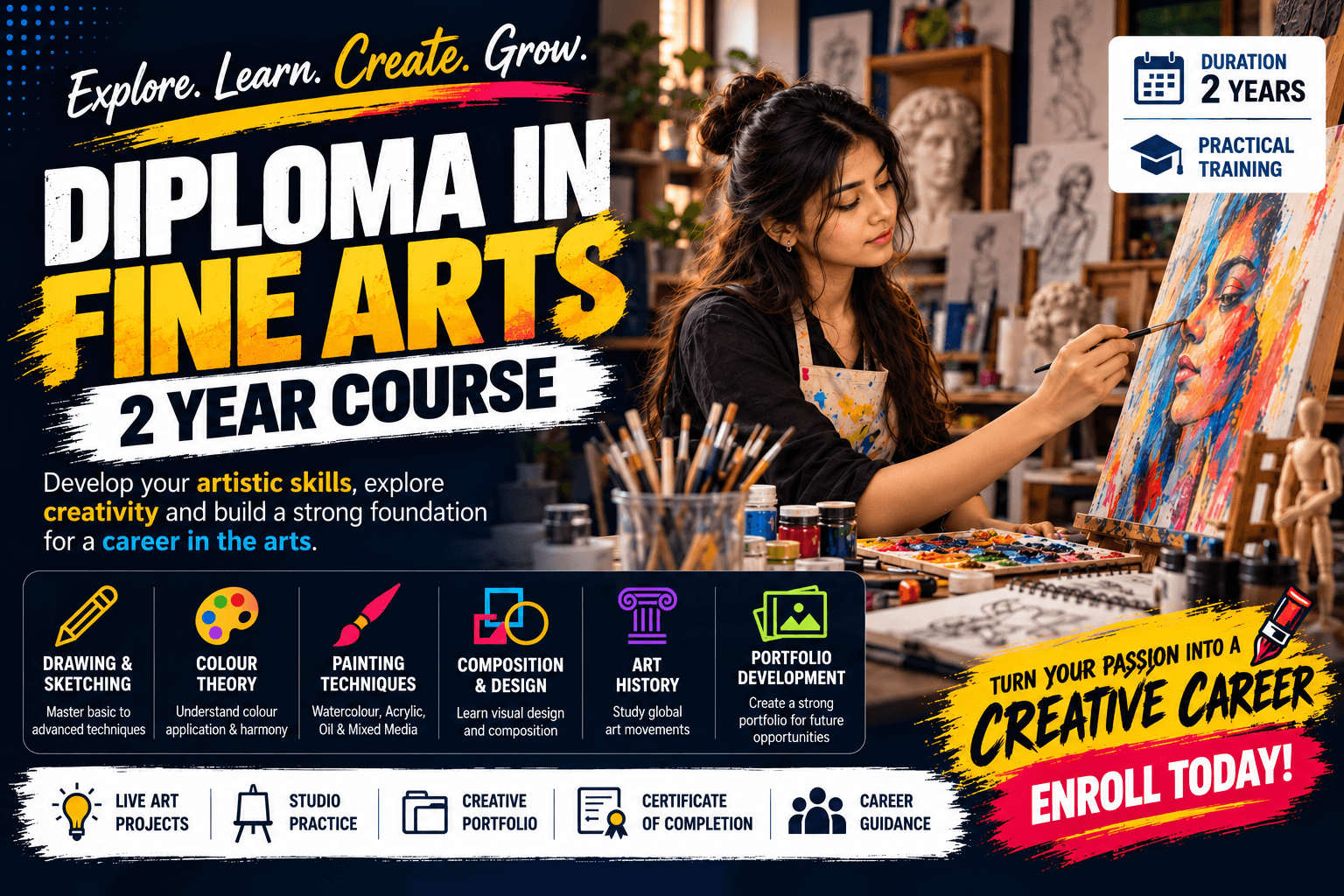 Advanced Diploma in Fine Arts (2 Years Course)